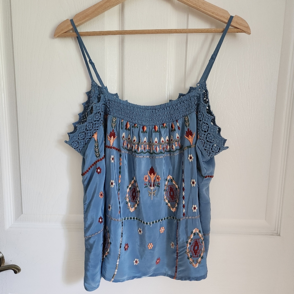 NWT Sundance Serenity Forever Embroidered Tank - Picture 3 of 11